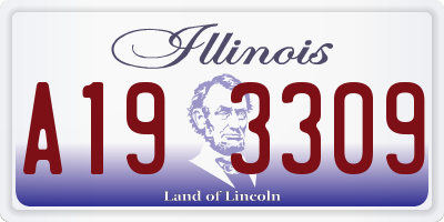 IL license plate A193309