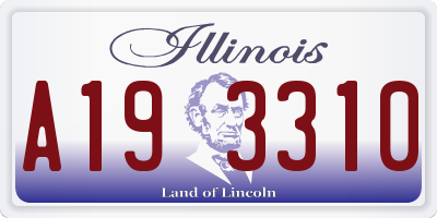 IL license plate A193310