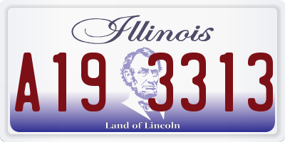 IL license plate A193313