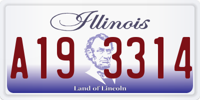 IL license plate A193314