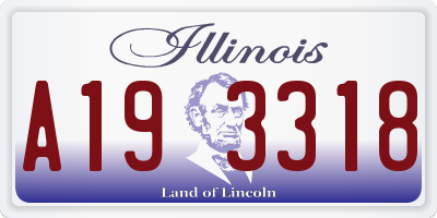 IL license plate A193318