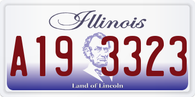 IL license plate A193323