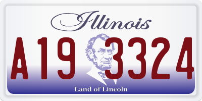 IL license plate A193324