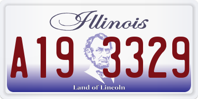 IL license plate A193329