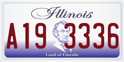IL license plate A193336