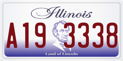 IL license plate A193338