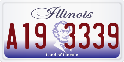 IL license plate A193339