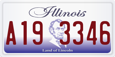 IL license plate A193346