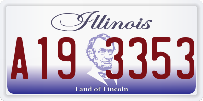 IL license plate A193353