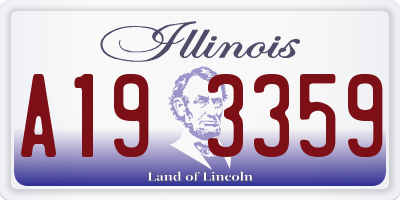 IL license plate A193359