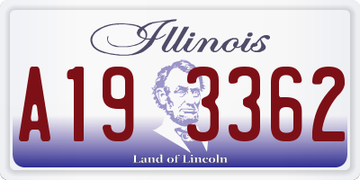 IL license plate A193362