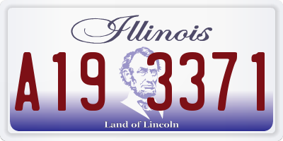 IL license plate A193371