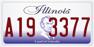 IL license plate A193377