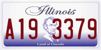 IL license plate A193379
