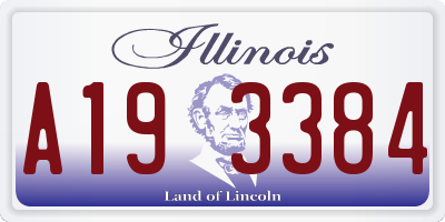 IL license plate A193384