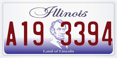 IL license plate A193394