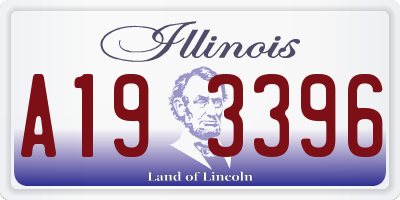 IL license plate A193396