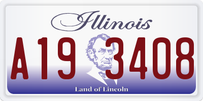 IL license plate A193408