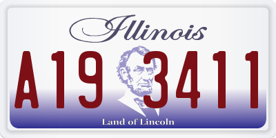 IL license plate A193411