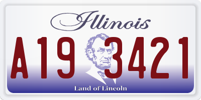 IL license plate A193421