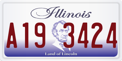 IL license plate A193424