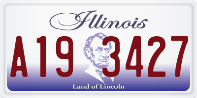 IL license plate A193427