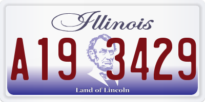 IL license plate A193429
