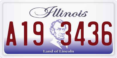 IL license plate A193436