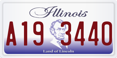 IL license plate A193440