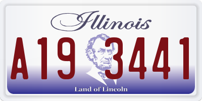 IL license plate A193441