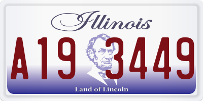 IL license plate A193449