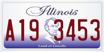 IL license plate A193453