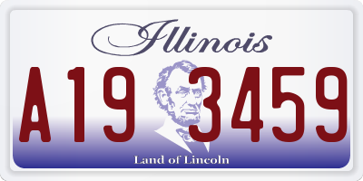 IL license plate A193459