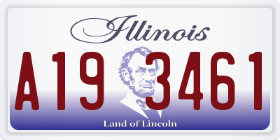 IL license plate A193461