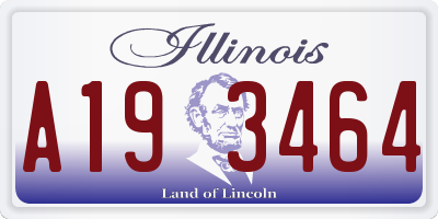 IL license plate A193464