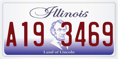 IL license plate A193469