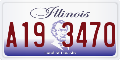 IL license plate A193470