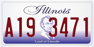 IL license plate A193471