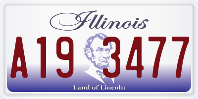 IL license plate A193477
