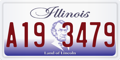 IL license plate A193479