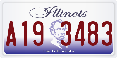 IL license plate A193483