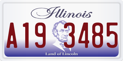 IL license plate A193485