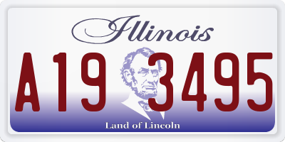 IL license plate A193495