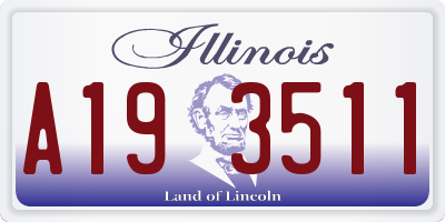 IL license plate A193511