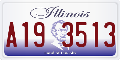 IL license plate A193513