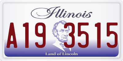 IL license plate A193515