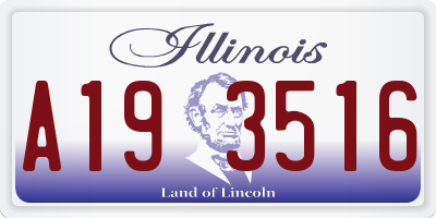 IL license plate A193516
