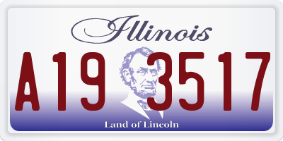 IL license plate A193517