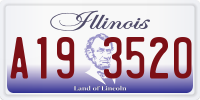 IL license plate A193520