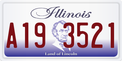 IL license plate A193521